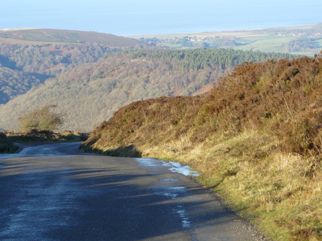 Looking back down Dunkery Hill