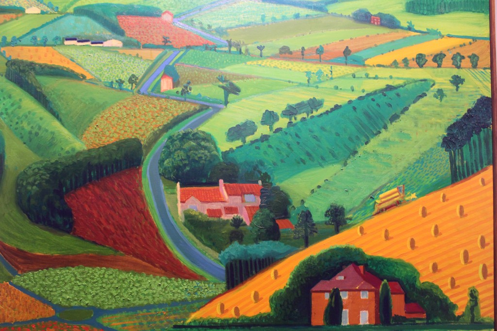 Road across the Wolds, 1997, by David Hockney