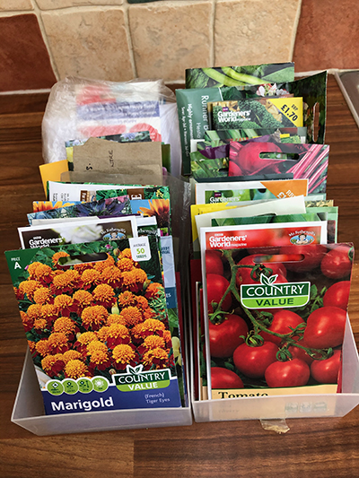 Organized seed packets